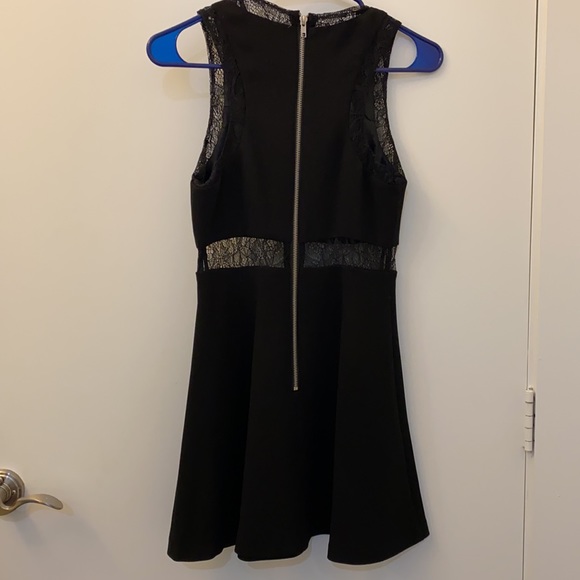 BCBGeneration black cocktail dress w/lace detail - Picture 4 of 7